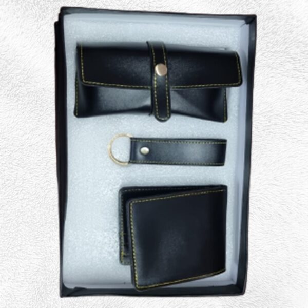 3Pc Set FAUX Leather Product (04-BLACK-FAUX)