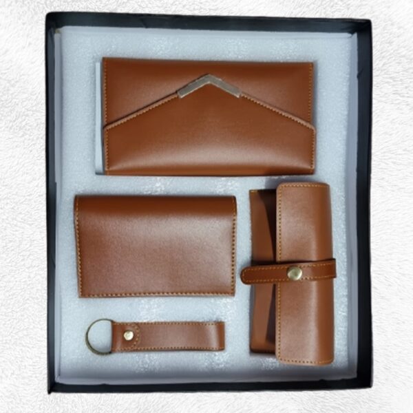 4Pc Set FAUX Leather Product (03-TAN-FAUX)