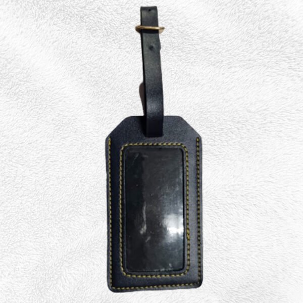 Luggage Tag Leather Product (09-BLUE)