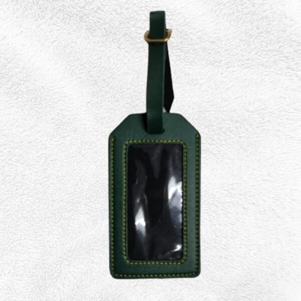 Luggage Tag Leather Product (09-OLIVE)