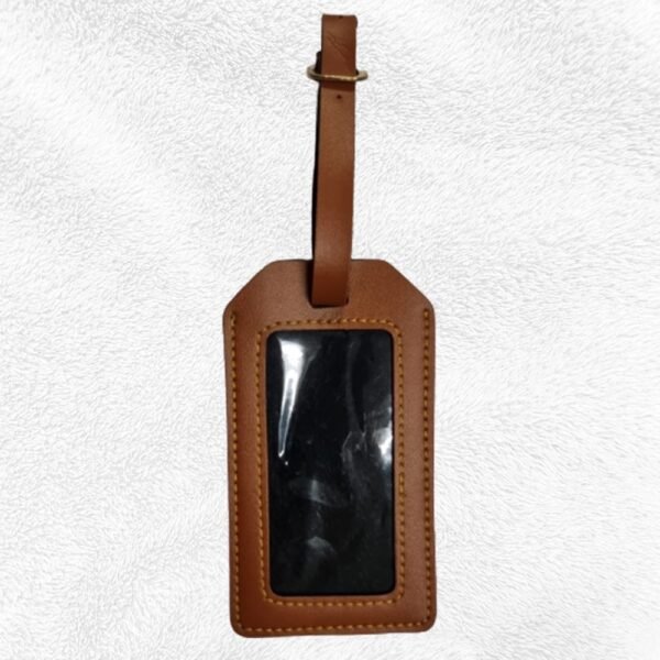 Luggage Tag Leather Product (09-TAN)