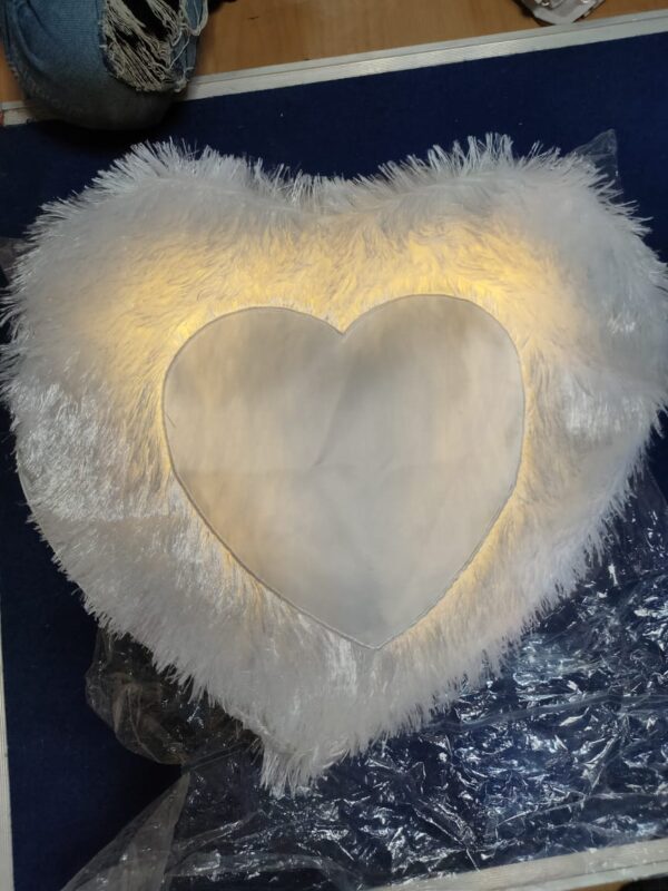 LED heart Without remote PILLOW 16x16