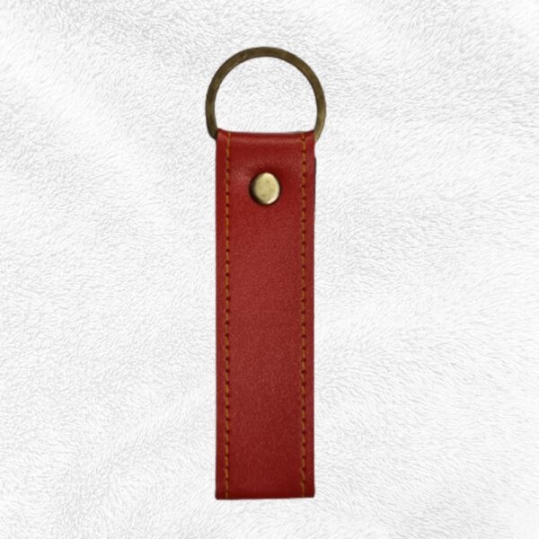 Keychain FAUX Leather Product (11-RED)