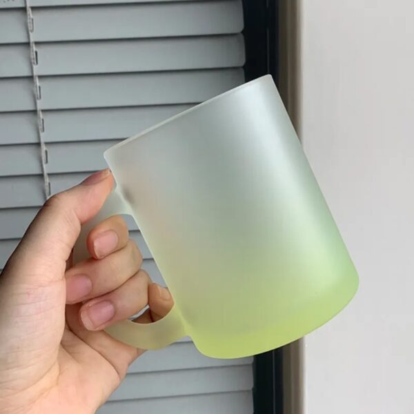 11oz FROSTED MUG (NEON GREEN)