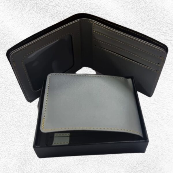 Gents Wallet FAUX Leather Product (14-GRAY)