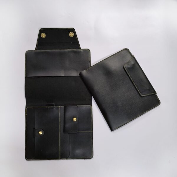 Diary Folder Leather Product (24-BLACK)