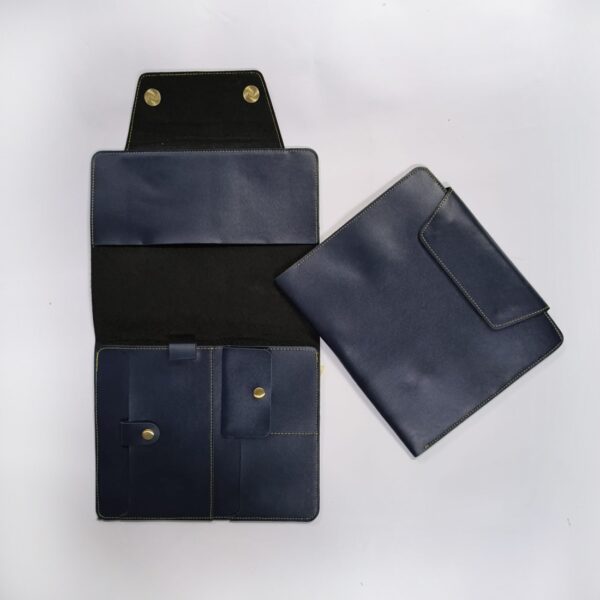 Diary Folder Leather Product (24-BLUE)