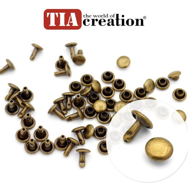 Rivets for Leather Products 5mm (1000pc Approx)