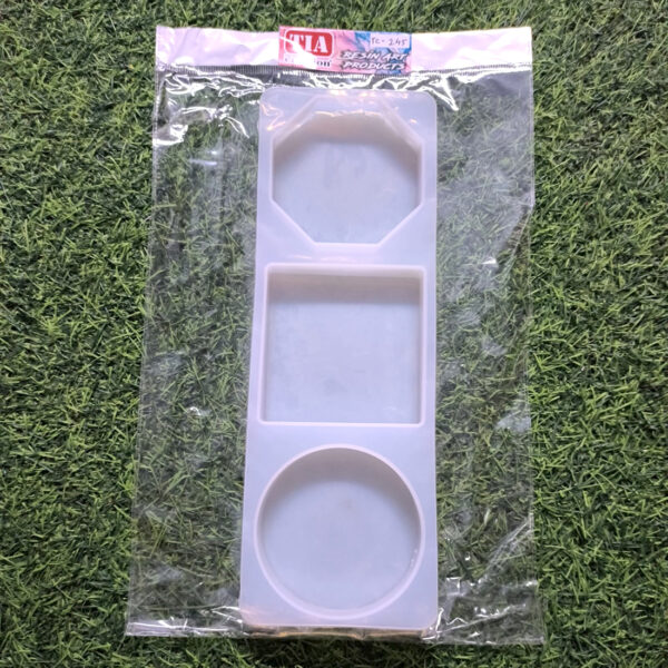 PAPER WAIGHT MOULD (ROUND 3.8IN) (SQUARE 3.85IN) (HEXAGOAN 3.75IN) mould (TC0245)