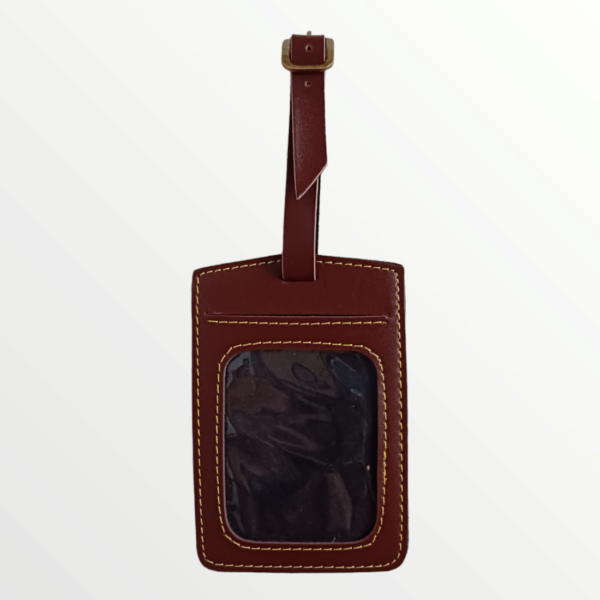 Luggage Tag Leather Product (09-BROWN-A)