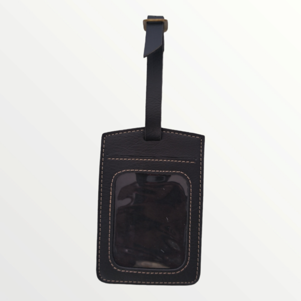 Luggage Tag Nexon Leather Product (31-BLACK)