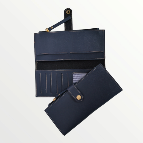 2 fold Clutch Nexon Leather (35-BLUE)