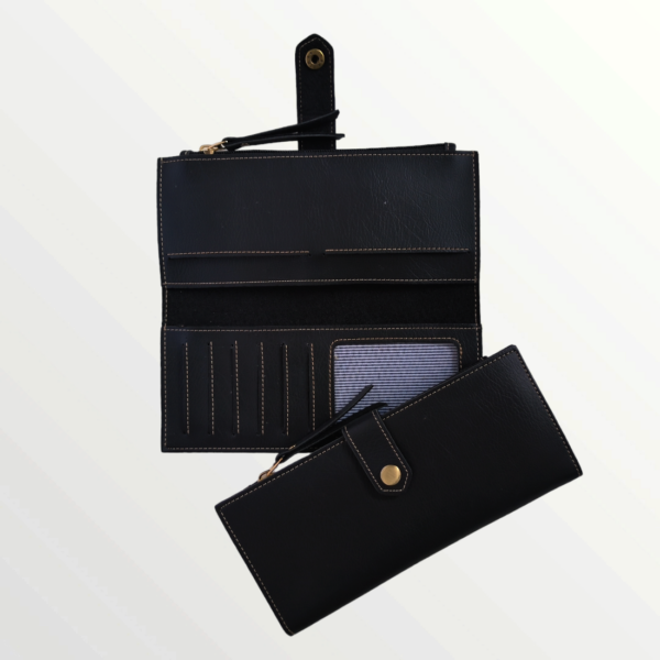 2 fold Clutch Nexon Leather (35-BLACK)