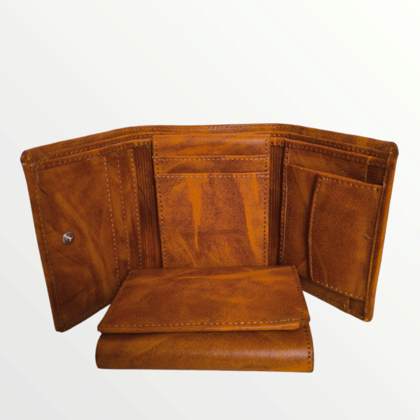 Gents 3 Fold Wallate Leather Product (38-TAN)