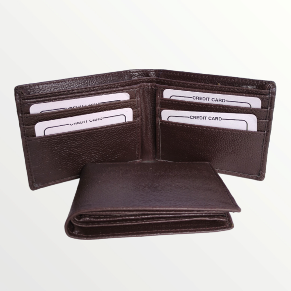 Gents Wallet Italian Leather Product (62-Brown)