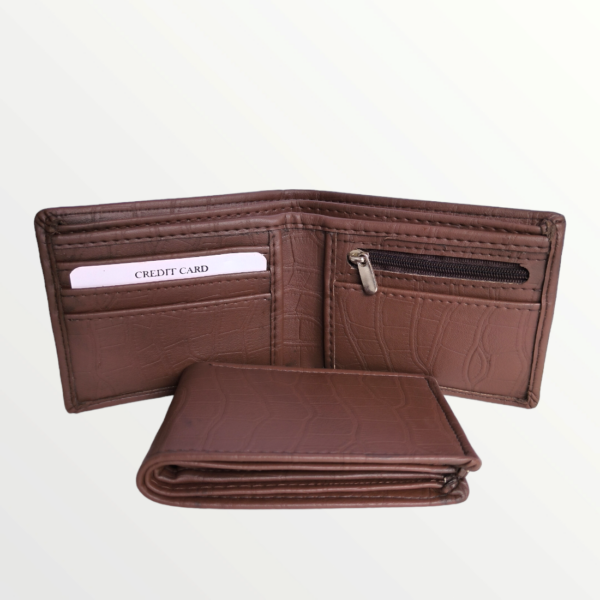 Gents Wallet Croc Leather Product (63-BROWN)