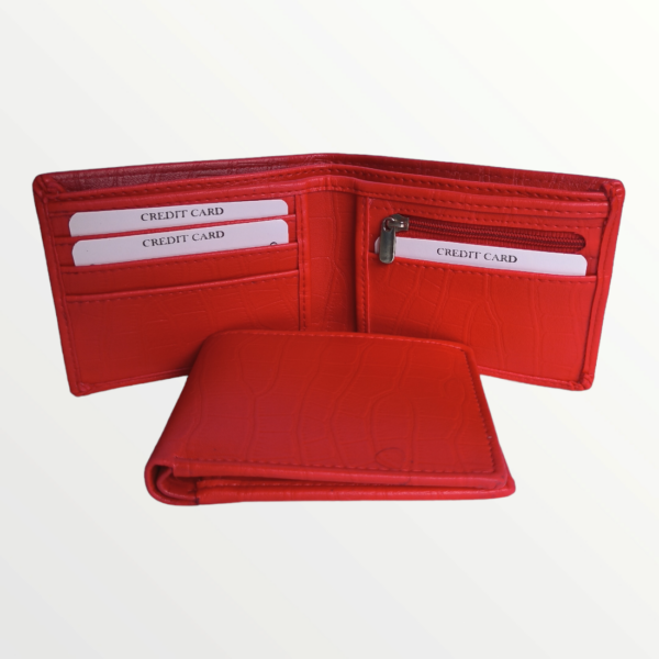 Gents Wallet Croc Leather Product (63-RED)