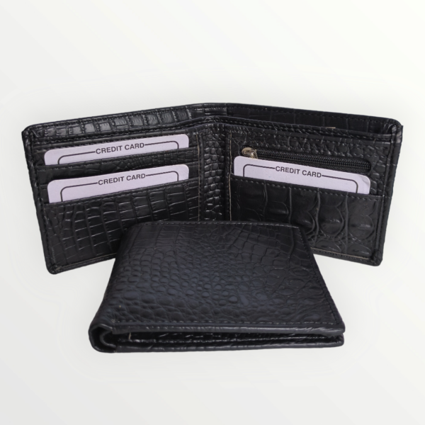 Gents Wallet Croc Leather Product (63-BLACK-OLD)