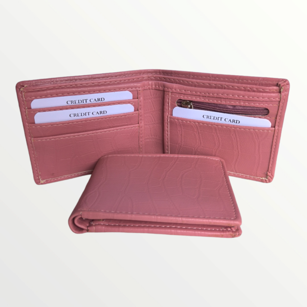 Gents Wallet Croc Leather Product (63-LIGHT PINK)