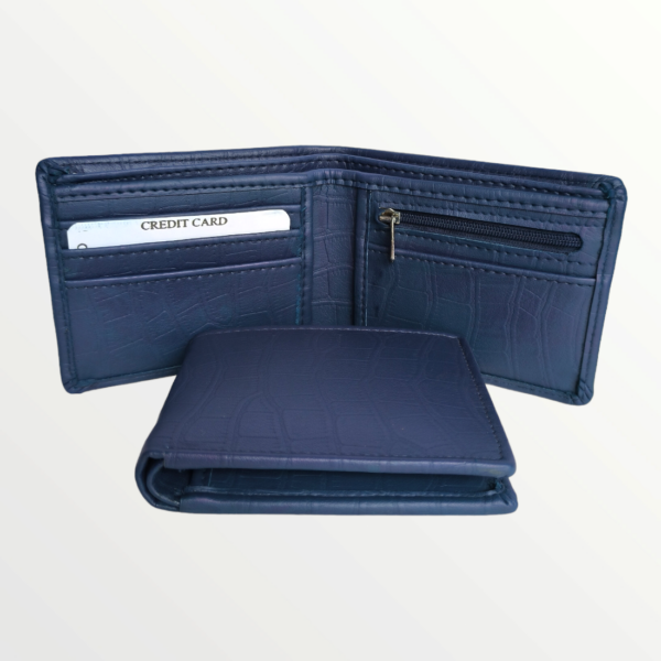 Gents Wallet Croc Leather Product (63-BLUE)