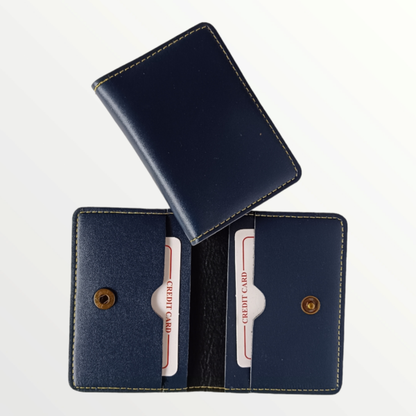 Card Holder Leather (67-BLUE)