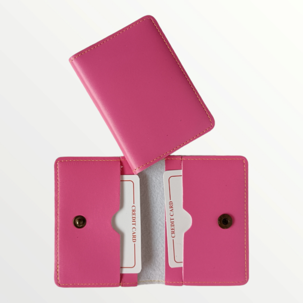 Card Holder Leather (67-PINK)