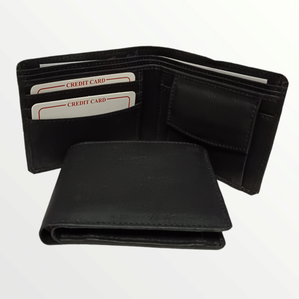 Gents Wallet Turbo Leather Product (71-BLACK)