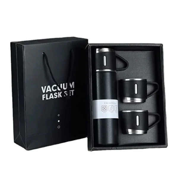 Vaccume Flask Set - 04 - BLACK