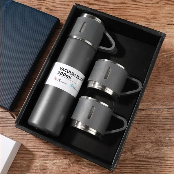 Vaccume Flask Set - 04 - GRAY