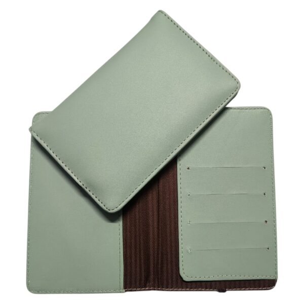 PASSPORT COVER PASTEL LEATHER (78-LIGHT GREEN)