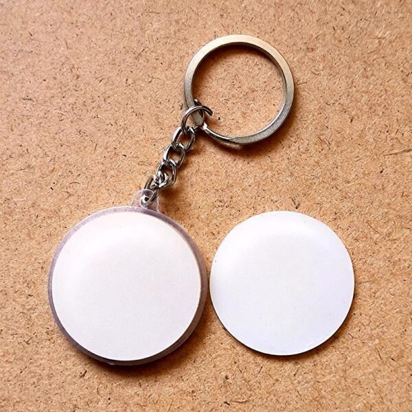 Plastic Keychain Both Side Acrylic - Round (22)